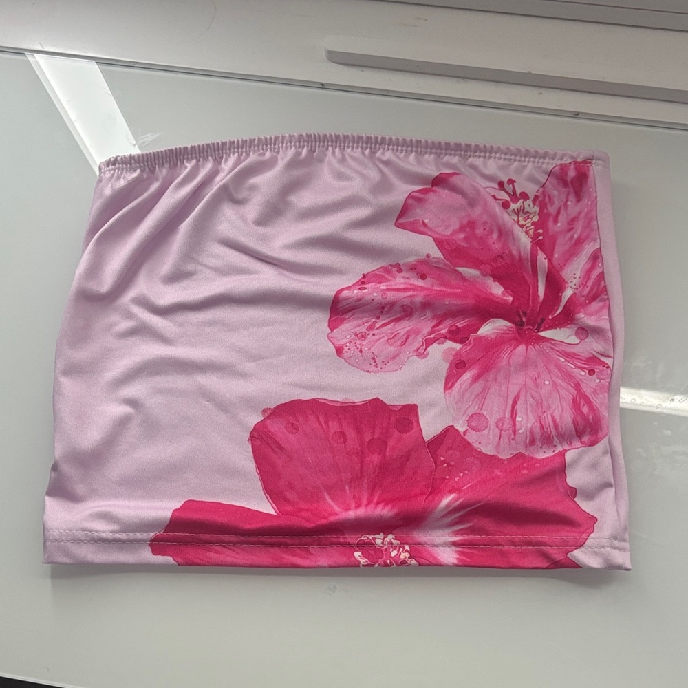 AMAZON CUTE FLORAL TUBE TOP